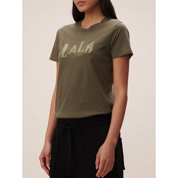 Lala Berlin T-shirt Reda Lala Mix, Olive Night